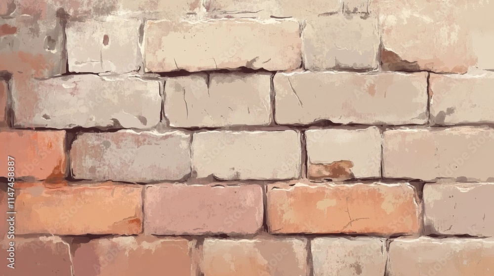 Obraz premium Weathered brick wall texture background.