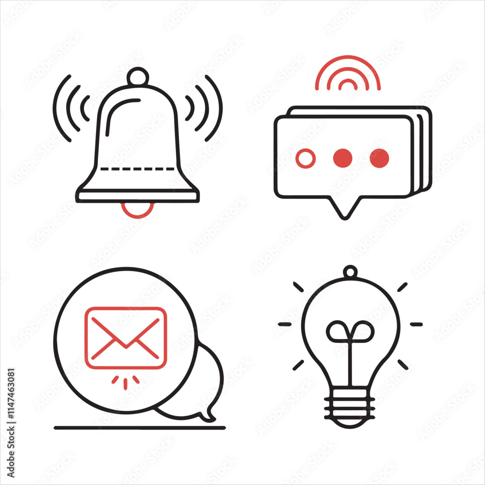notification icons ball and other vector editable icons notification icons ball and other vector editable icons
