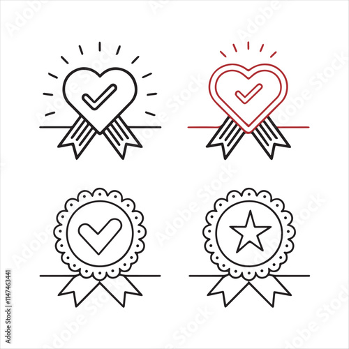 wishlist icons vector editable eps 10 high-quality file