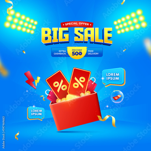 Big sale special offer background