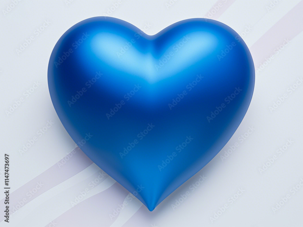 A large blue heart-shaped white background A large blue heart-shaped white background