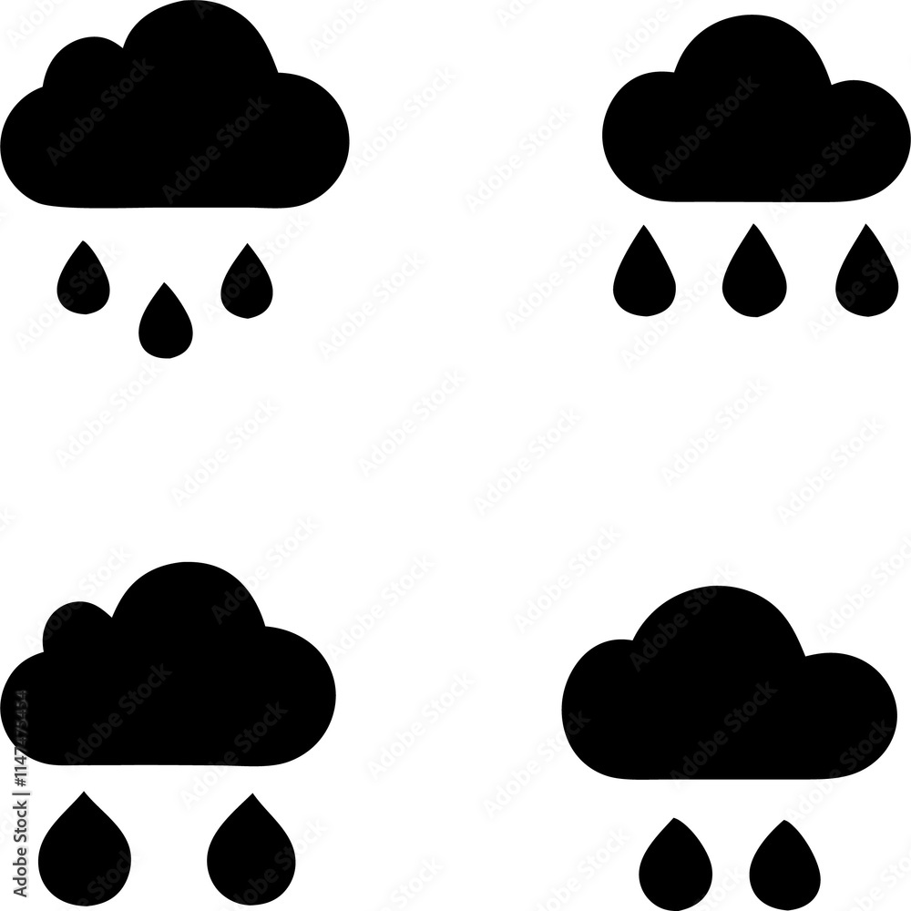 Rain Cloud icon for apps and web sites Rain Cloud icon for apps and web sites