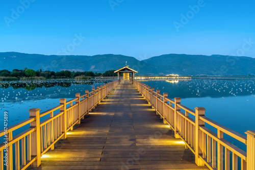 Yilong Lake Scenic Area  Yunnan  China.