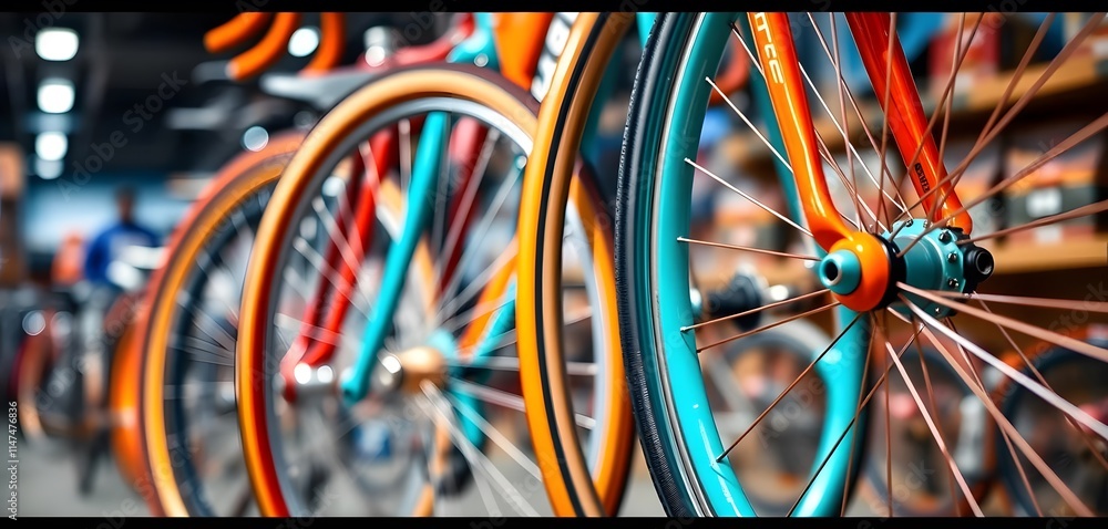 close up of bicycle wheel close up of bicycle wheel