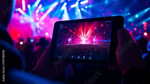 Germany - July 23, 2024:  In this photo illustration, the Eurovision Song Contest 2025 logo seen displayed on a tablet.
