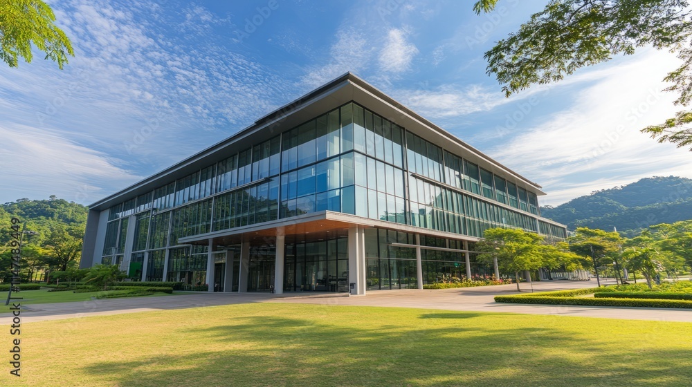 Modern hospital isolation ward exterior showcasing advanced medical facilities and compassionate care, emphasizing the importance of health infrastructure in safeguarding public well-being