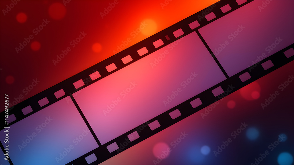 Obraz premium Film strip background, old flim strip background, movie film strip