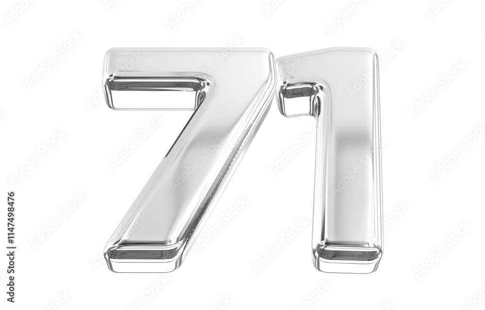 Silver Number 71 