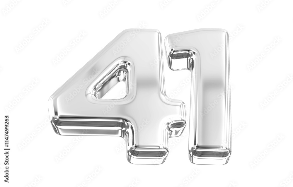 Silver Number 41 Silver Number 41