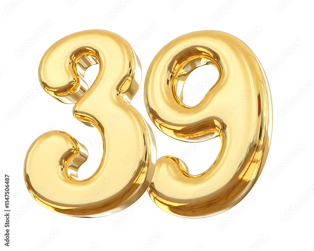 Gold Number 39 Gold Number 39