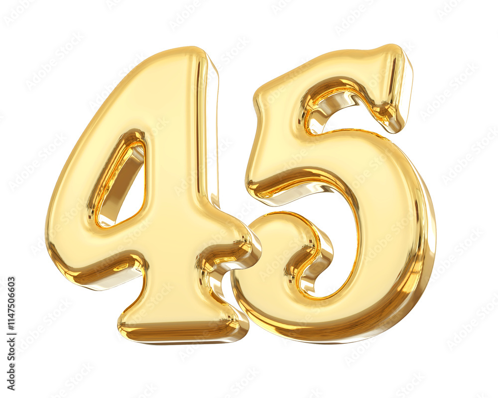 Gold Number 45 Gold Number 45