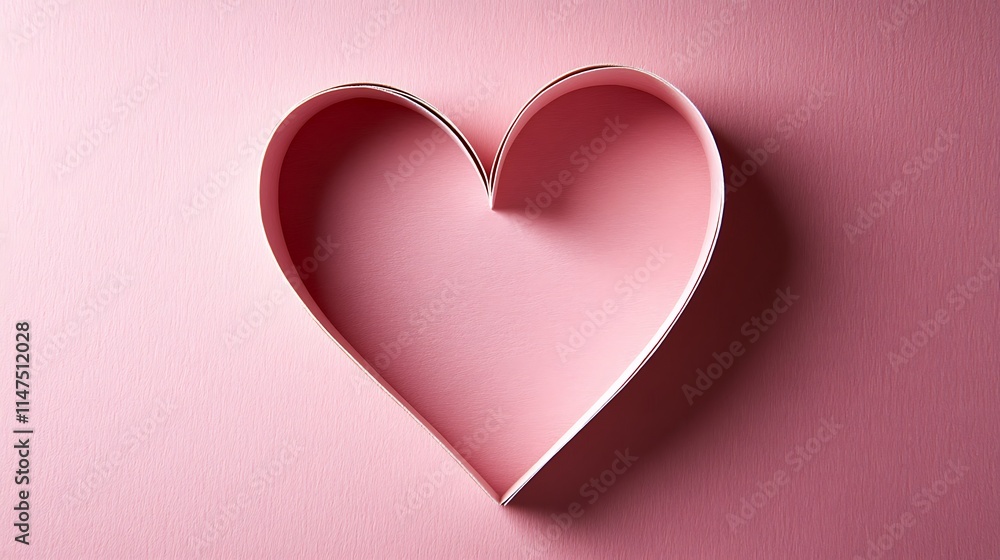 Creative heart shape design studio digital art pink background Creative heart shape design studio digital art pink background