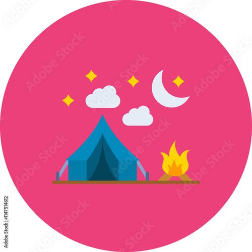 Night camp Icon