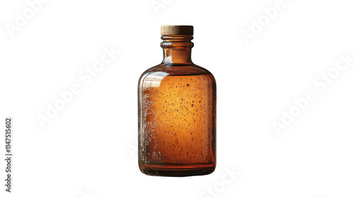 old bottle isolated on white background