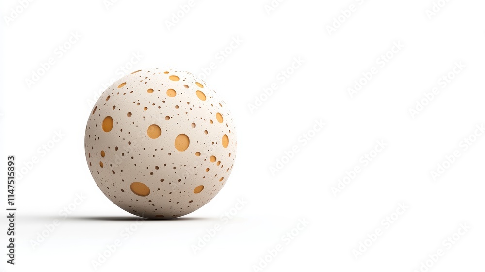 Abstract Sphere with Smooth Surface and Circular Cutouts, Modern Design Element for Creative Projects, Minimalistic Style for Artistic Compositions and Visual Aesthetics Abstract Sphere with Smooth Surface and Circular Cutouts, Modern Design Element for Creative Projects, Minimalistic Style for Artistic Compositions and Visual Aesthetics