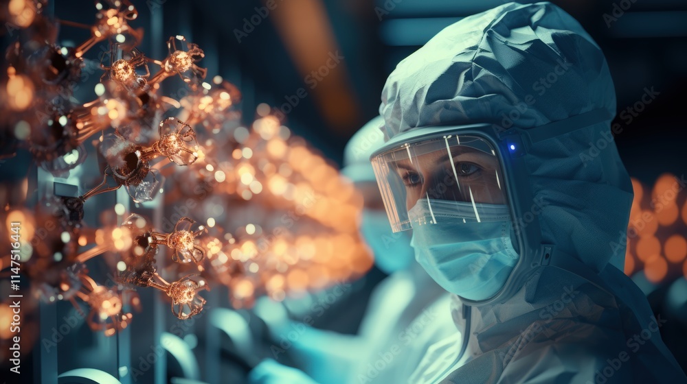 A medical researcher developing a new vaccine A medical researcher developing a new vaccine