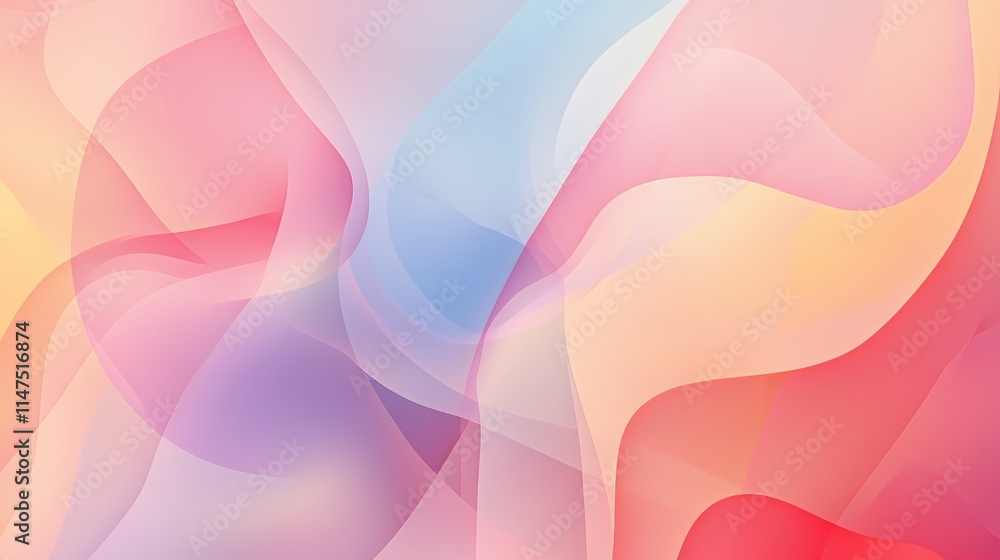 Abstract Pastel Wave Background Design Abstract Pastel Wave Background Design