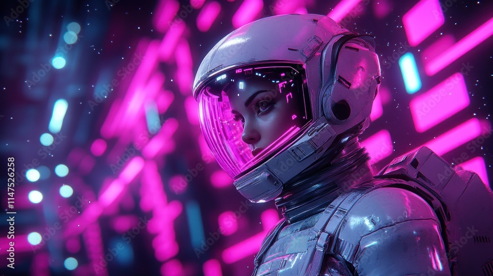 Cyberpunk Astronaut: A Futuristic Vision Cyberpunk Astronaut: A Futuristic Vision