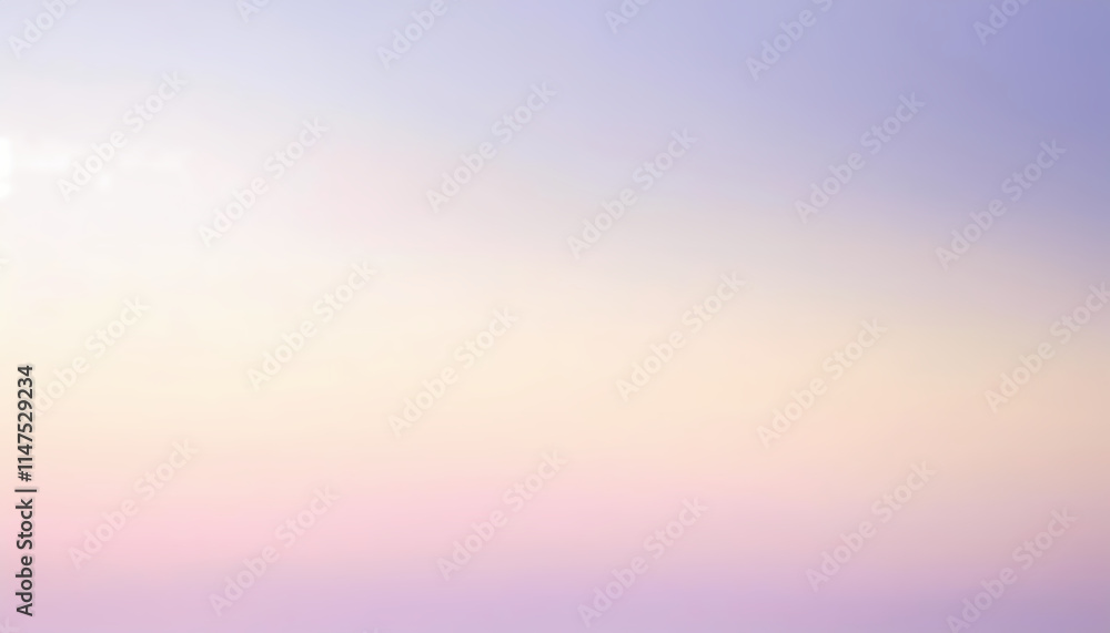 Naklejka premium Soft Pastel Sky Gradient Sunrise Sunset Background Texture Wallpaper Abstract Color