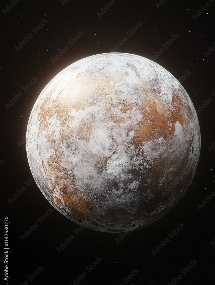 Naklejka premium Planet and Star Close Up,