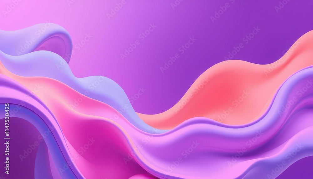 Abstract Pastel Waves Flowing Design Abstract Pastel Waves Flowing Design