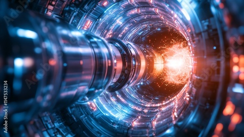 Laser-driven fusion technology representing the future of clean energy, offering a sustainable and efficient solution for global energy needs with cutting-edge advancements in science and technology.