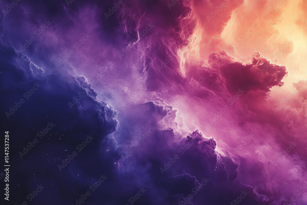 Cosmic Cloudscape Background: Purple, Orange, and Pink Nebula Cosmic Cloudscape Background: Purple, Orange, and Pink Nebula