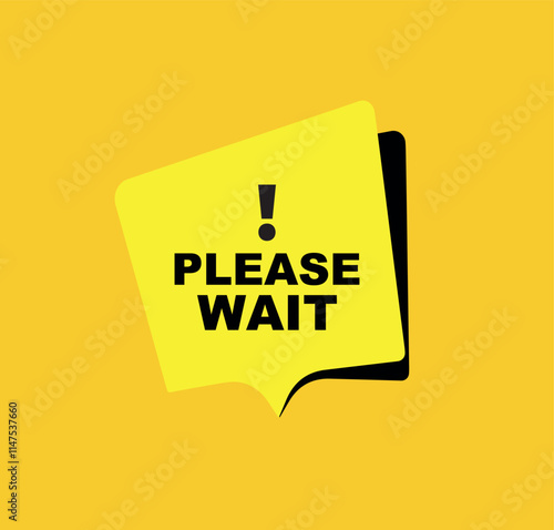 please wait sign 