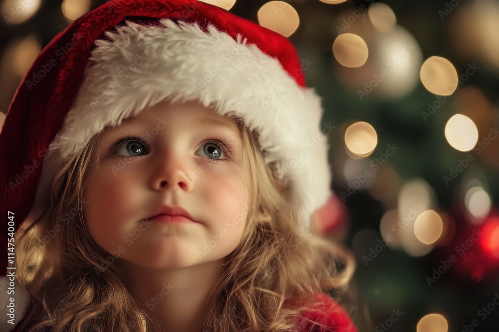 little girl in santa hat little girl in santa hat