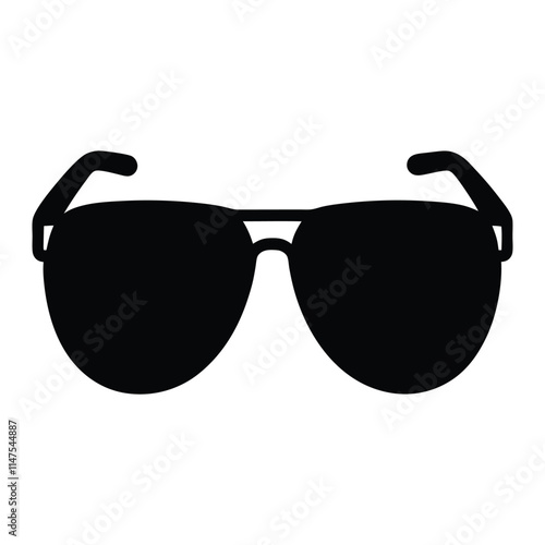 Sunglasses Icon Silhouette Vector
