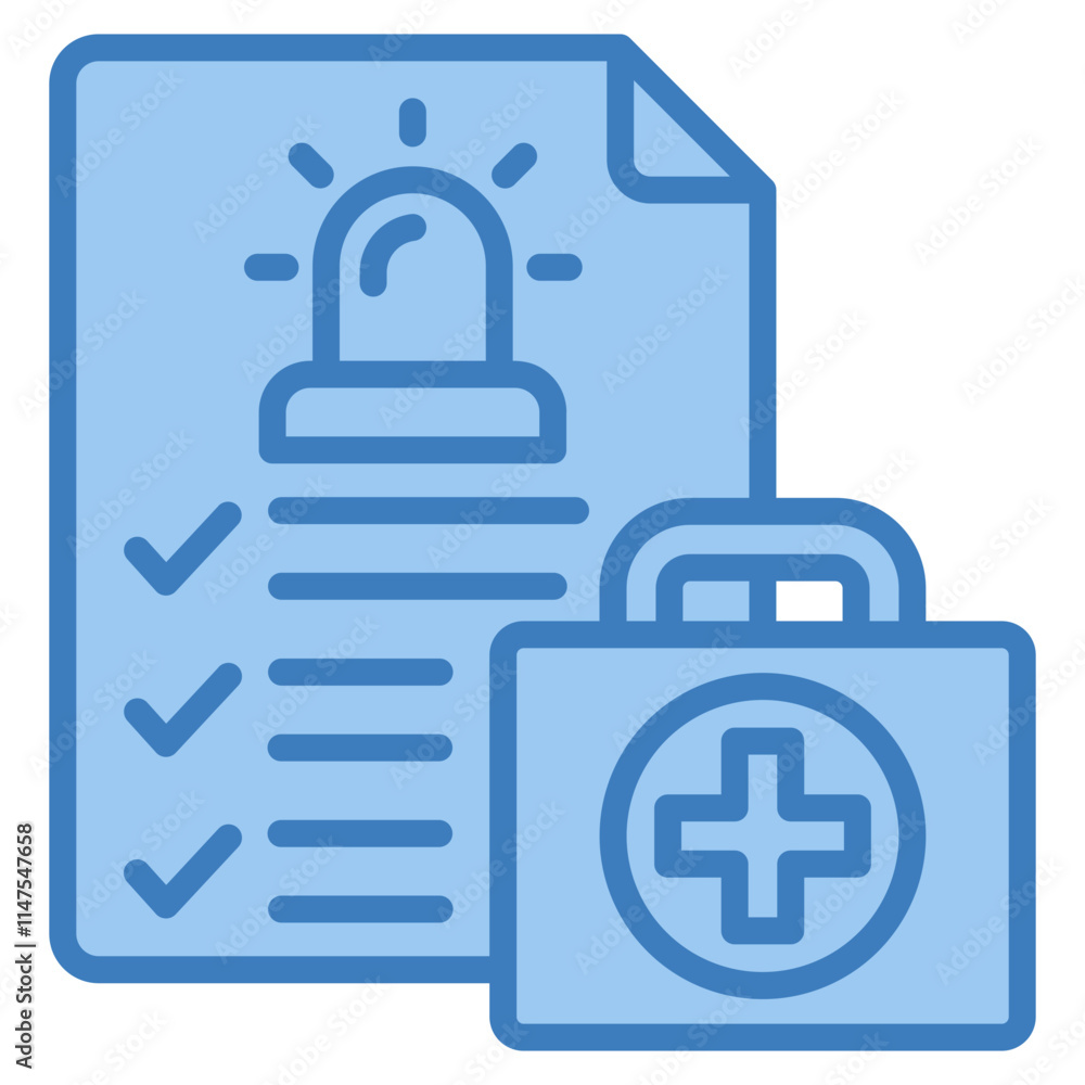 Emergency Response Icon Element For Design