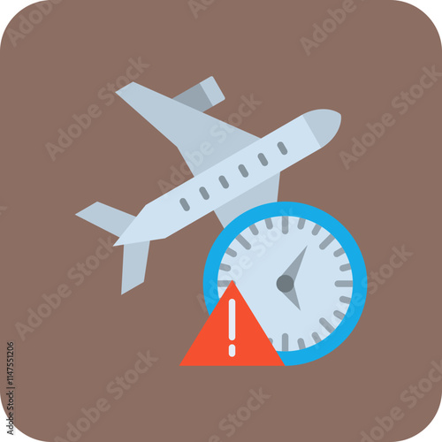 Flight delay Icon