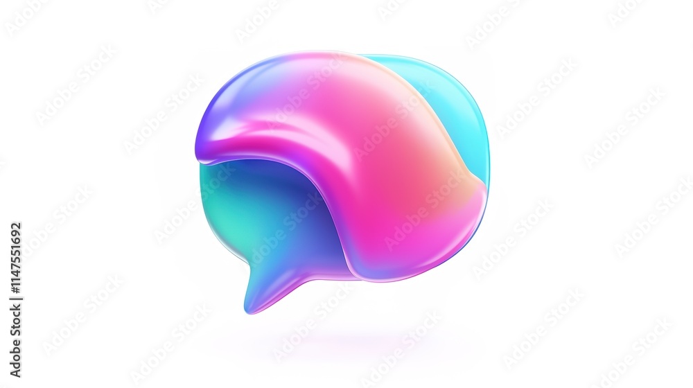 The Vivid Speech Bubble Colorful Icon on White Background: A Cheerful and Eye-Catching Visual Element. The Vivid Speech Bubble Colorful Icon on White Background: A Cheerful and Eye-Catching Visual Element.
