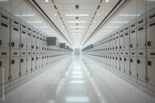 School locker with corridors photo