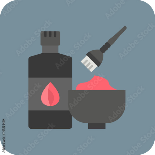 Hair dye kit Icon