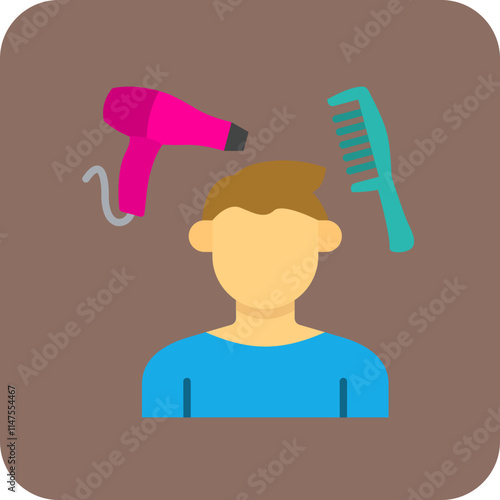 Hair styling Icon
