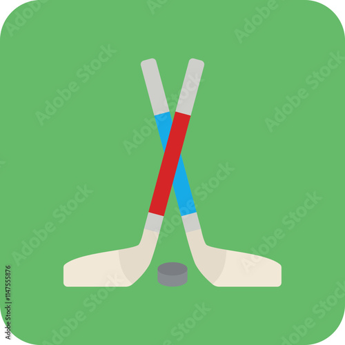 Sticker Ice Hockey Icon