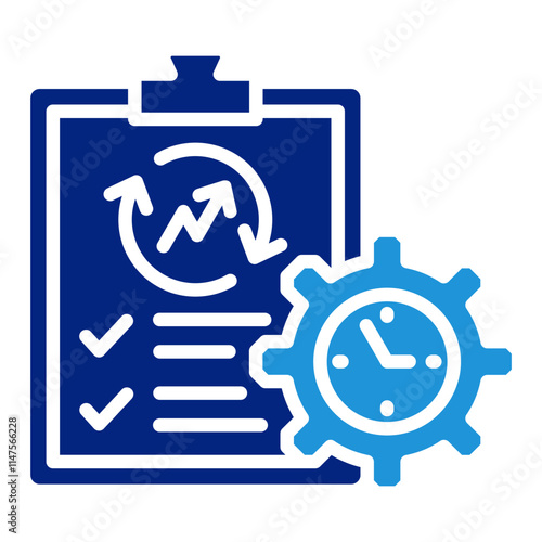 Time Management Icon Element For Design