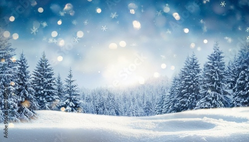 Wallpaper Mural 雪降るクリスマスの背景画像。aiで生成 Torontodigital.ca