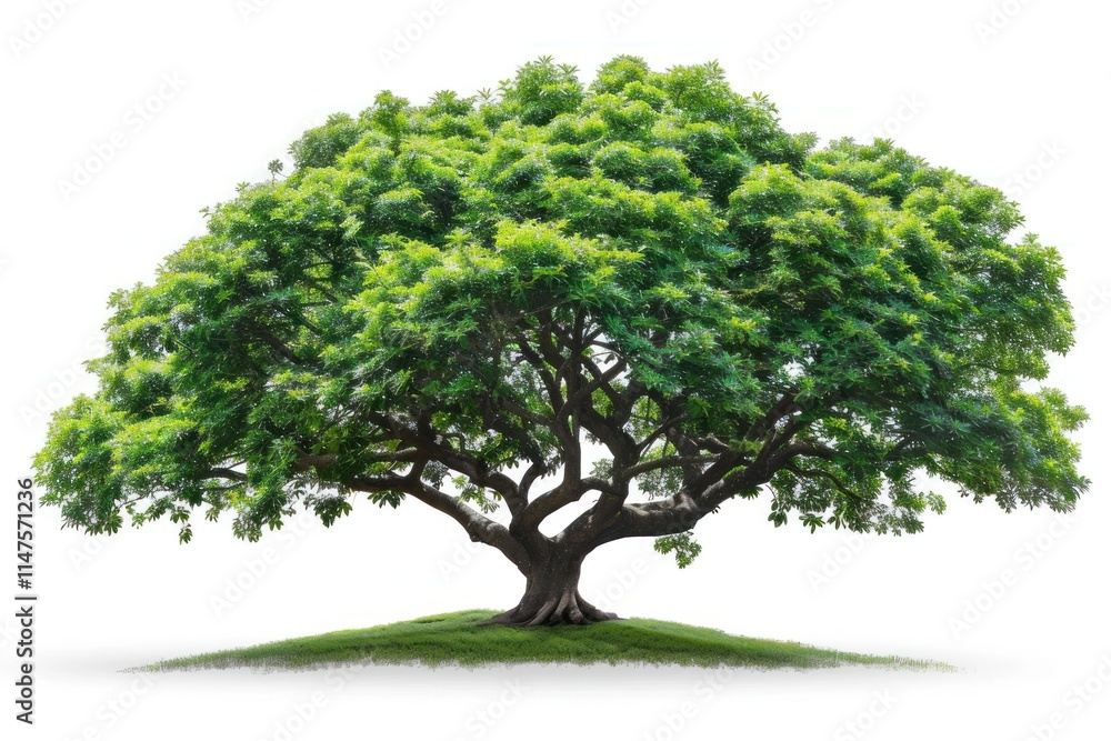 Lush green tree isolated on white. Lush green tree isolated on white.
