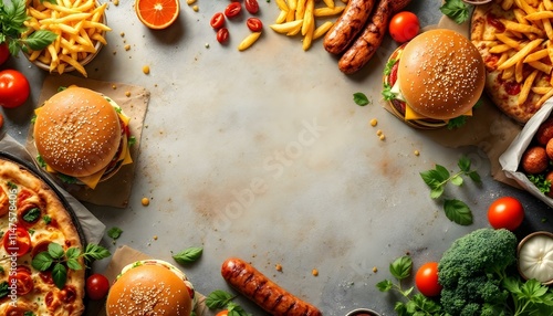 restaurant, gourmet, hamburgers, artisanal, pizzas, grilled, chicken, sausages, vibrant, backdrop, orange, brown, food, menu, delicious, savory, culinary, dining, cuisine, tasty, elegant, graphic photo