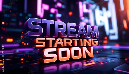 Unique Stream Starting Soon Overlay for Twitch