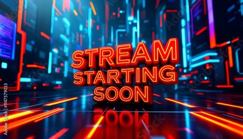 Unique Stream Starting Soon Overlay for Twitch