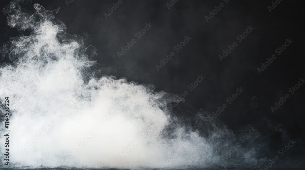 A wispy cloud of smoke against a dark background, evoking mystery and atmosphere. A wispy cloud of smoke against a dark background, evoking mystery and atmosphere.