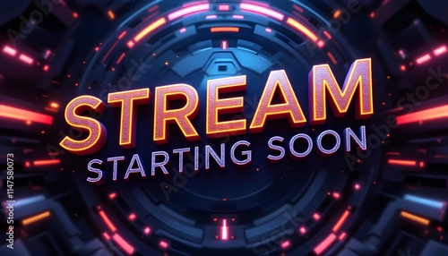 Modern Starting Soon Screen Design for Live Streamers