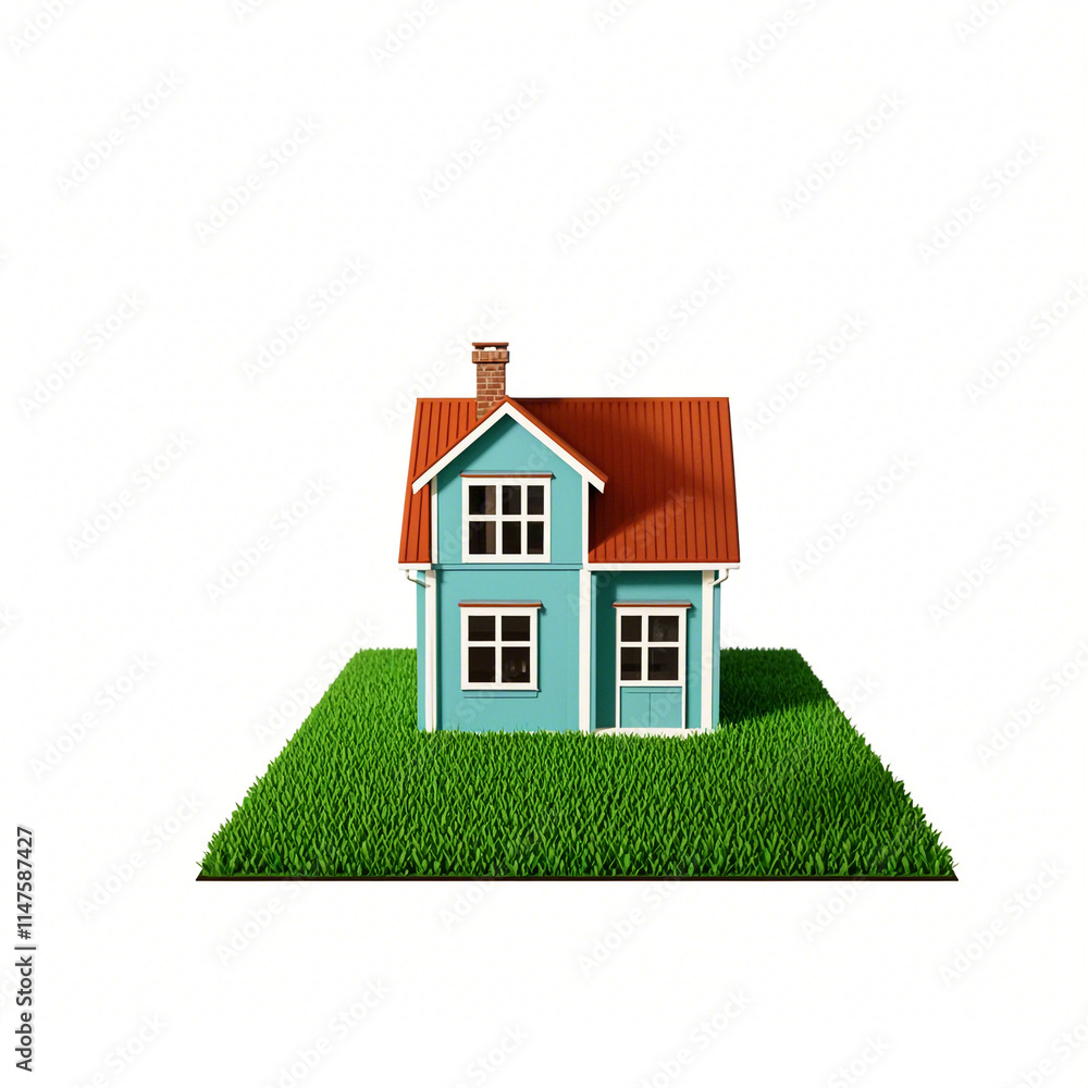 modern house on white background modern house on white background