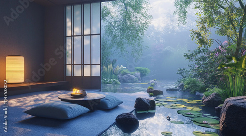 Comfortable and relaxing place, feeling comfortable and relaxed