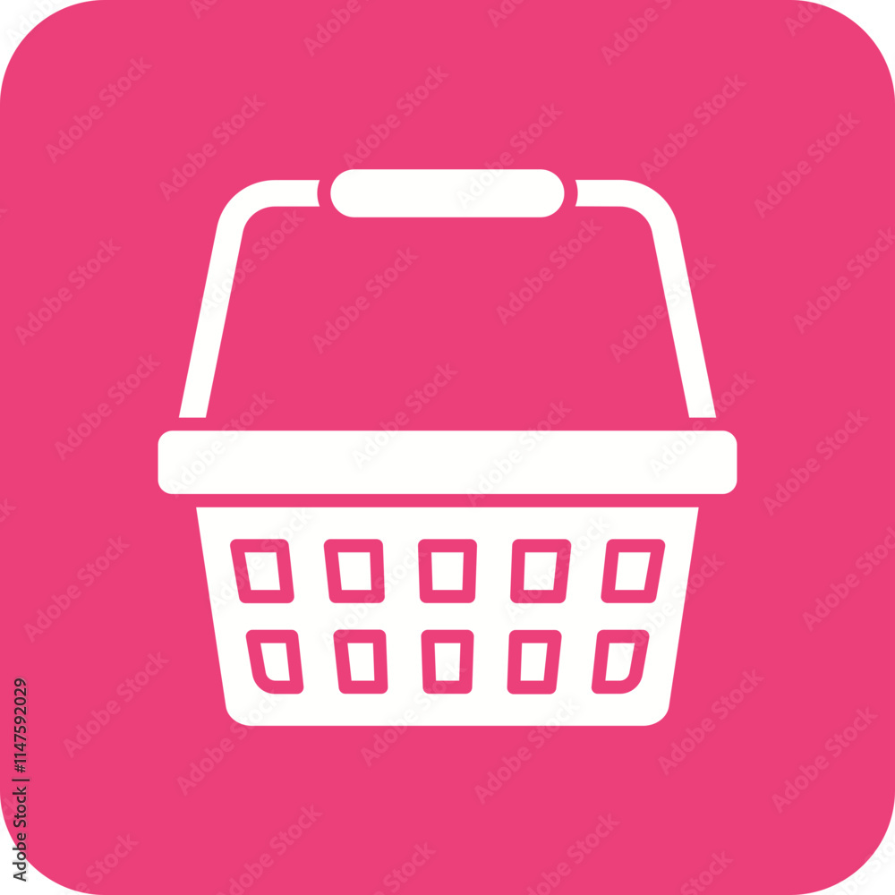 Shopping Bucket Icon Shopping Bucket Icon