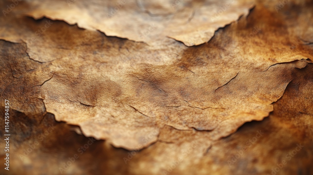 Brown, textured, wrinkled, dried surface, close-up. Brown, textured, wrinkled, dried surface, close-up.