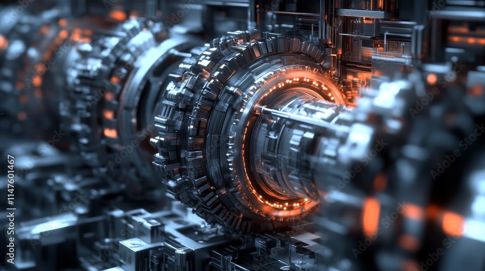 Dynamic mechanical engineering process in a high-tech environment abstract image futuristic concept design Dynamic mechanical engineering process in a high-tech environment abstract image futuristic concept design
